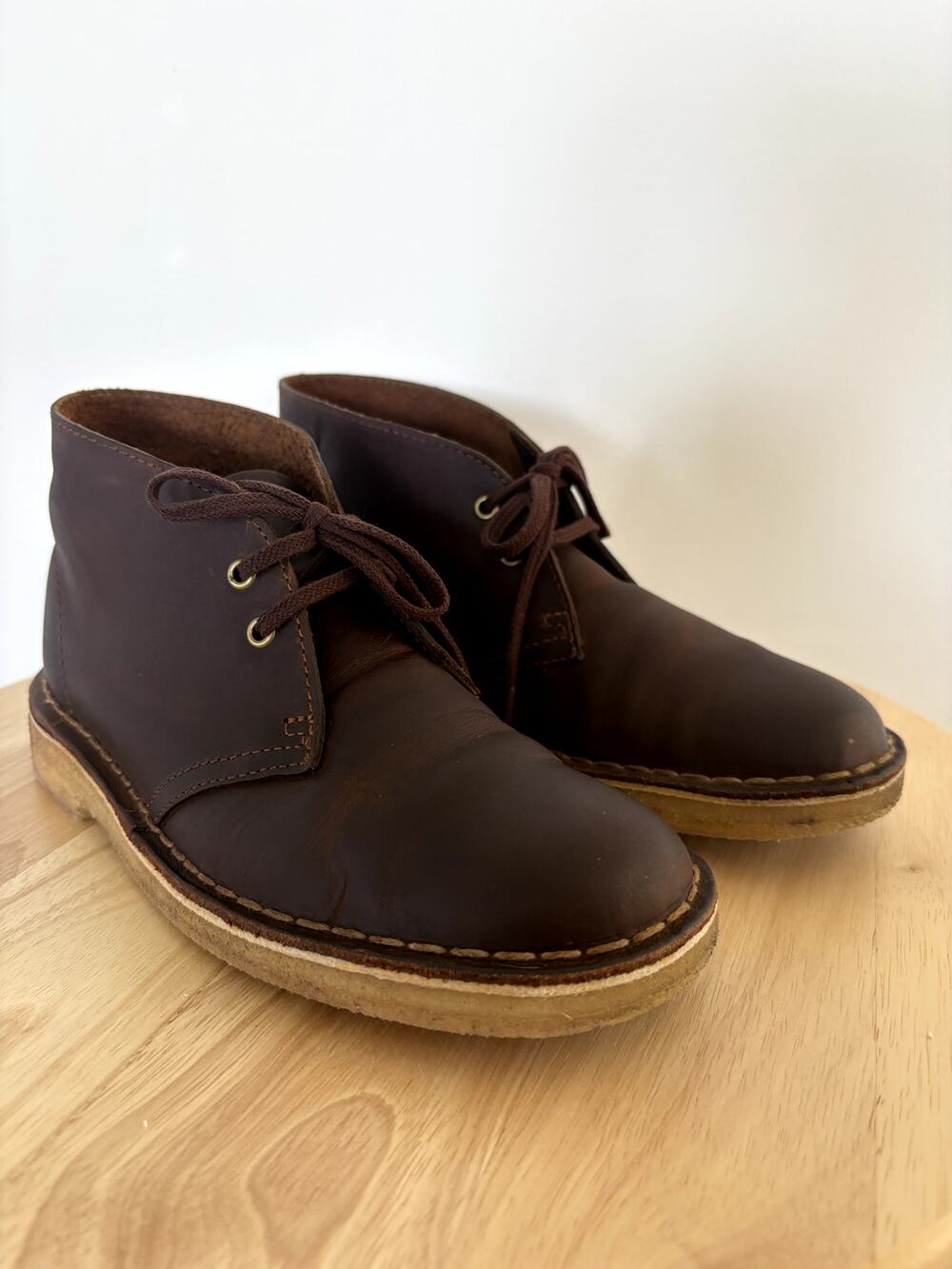 Clarks Originals Desert Boot Women Size 6 Brown Leather Chukka Ankle Boots